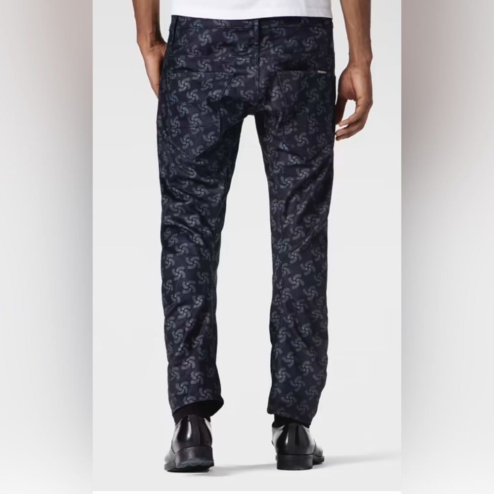 G Star Raw for the Oceans Sz 34*32 Printed Arc 3D Slim Tapered